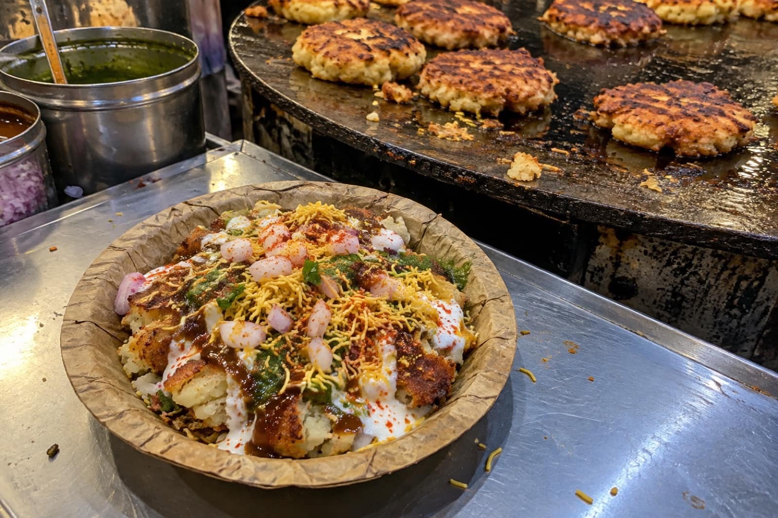 Aloo Tikki Chaat