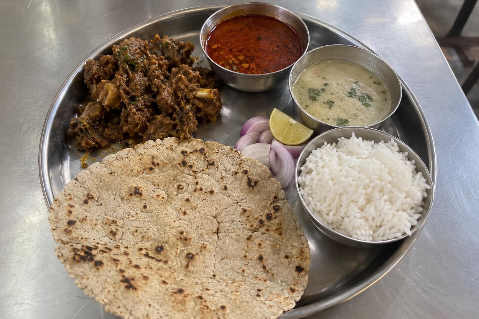Kolhapuri Mutton Thali