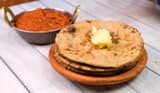 Bajra Roti with Lehsun Chutney