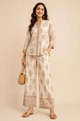 Cotton Indo-western co-ord