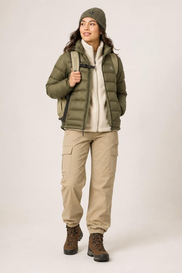 Down jacket & fleece