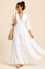 Flowy white dress