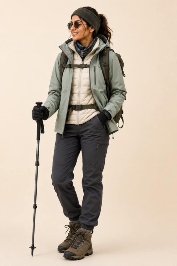 High-altitude trek layers