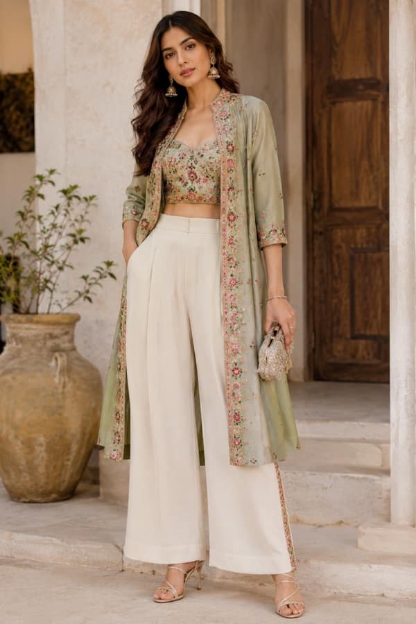 Indo-western fusion look
