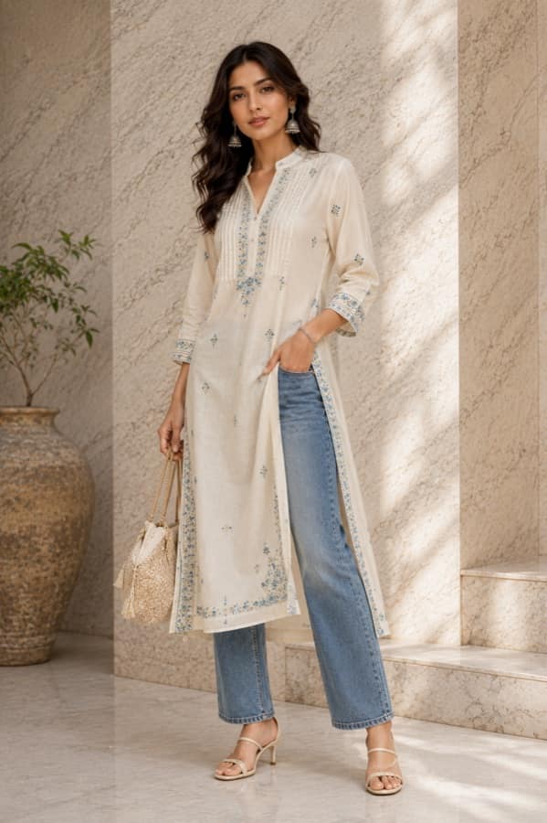 Kurta with jeans