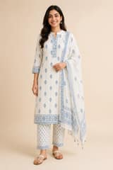 Modest cotton kurta set