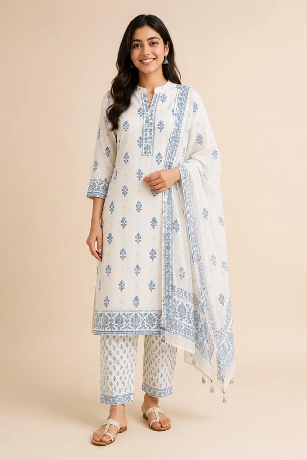 Modest cotton kurta set