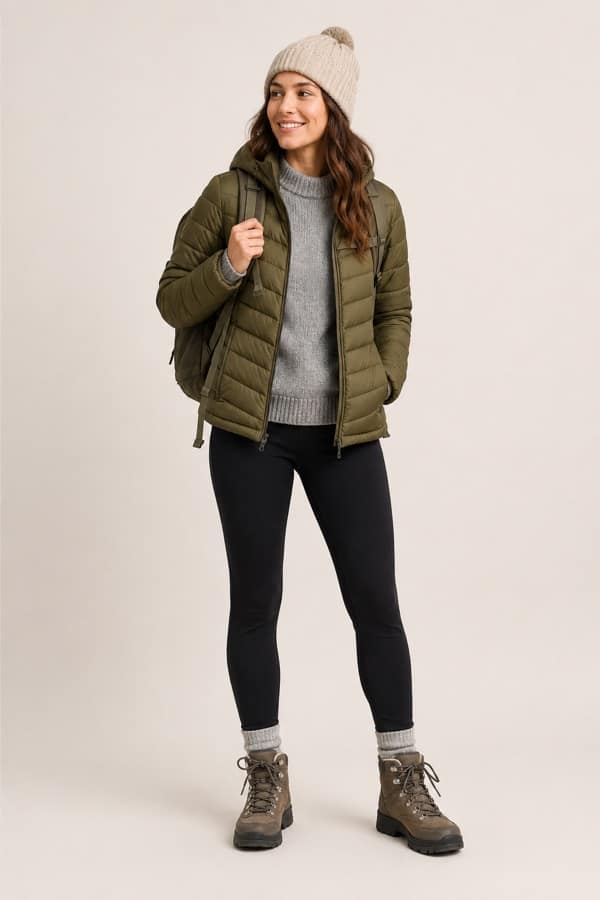 Sweater & jacket layers