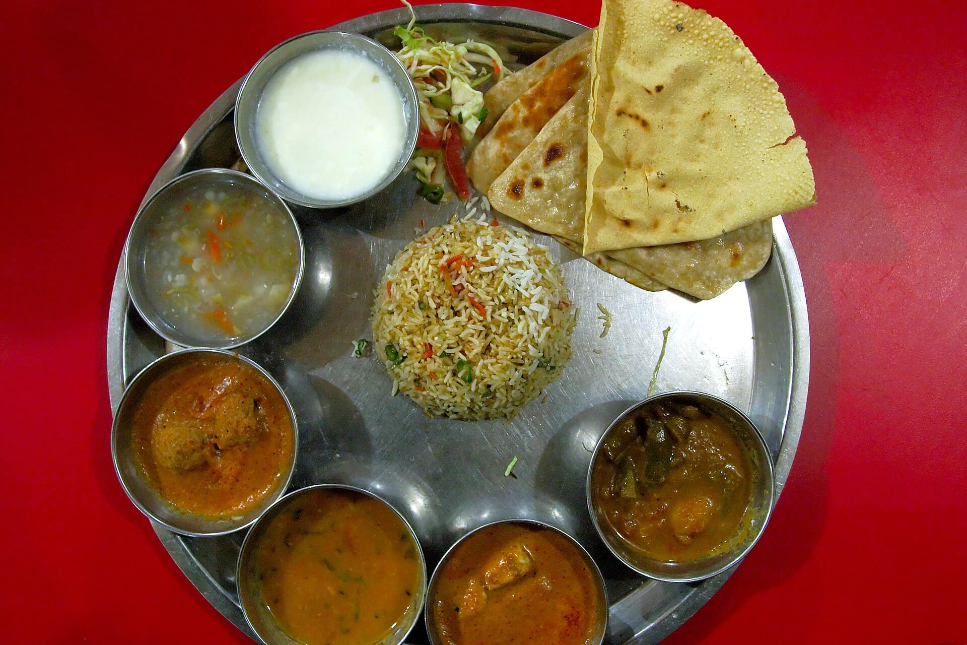 Representative photo of north indian thali