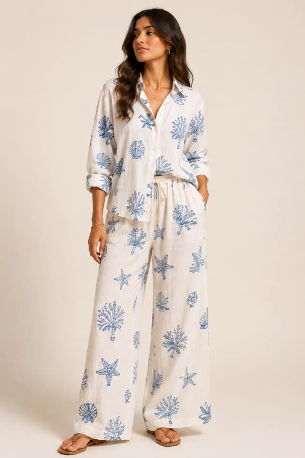 Beach cotton co-ord — Alleppey (Alappuzha)