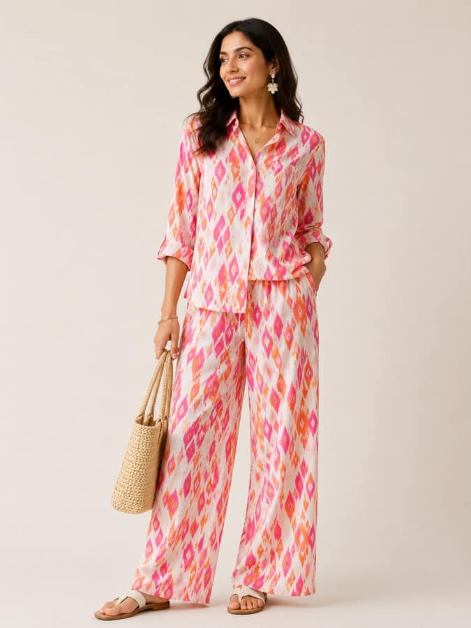 Bright cotton co-ord