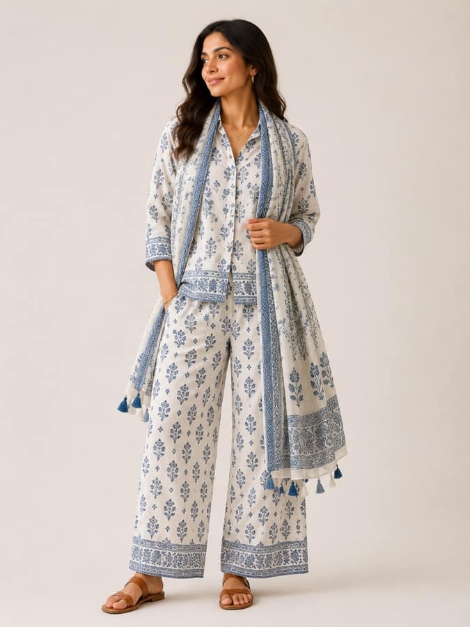Cotton co-ord & scarf