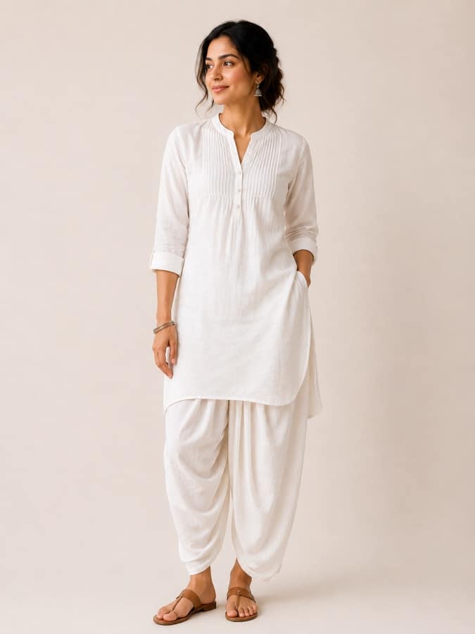 Cotton dhoti-kurta