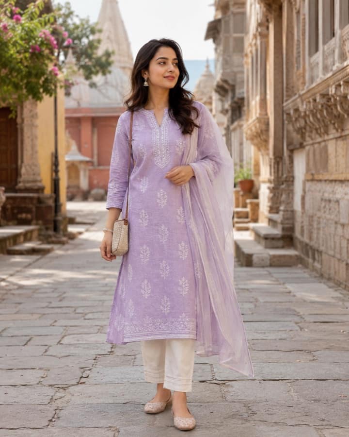 Cotton kurta set