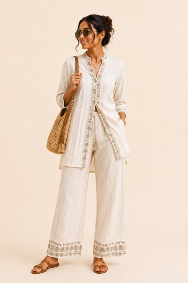 Cotton midi dress — Munnar