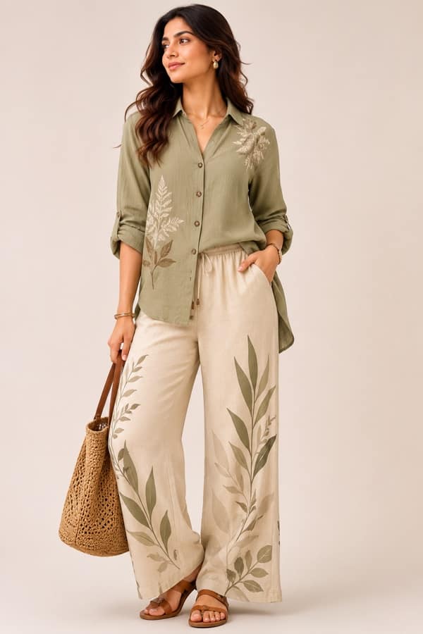 Earthy cotton co-ord