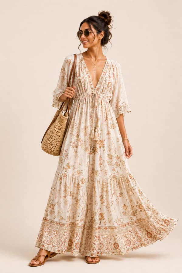 Flowy beach maxi dress — Goa