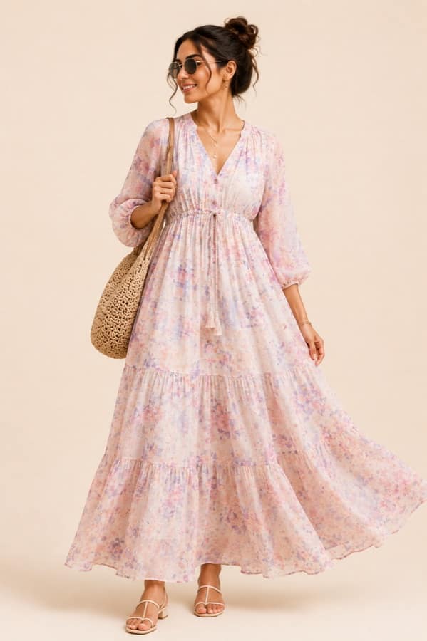 Flowy pastel dress