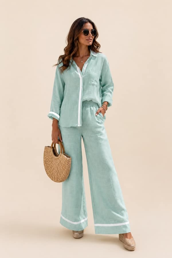 Linen coastal set