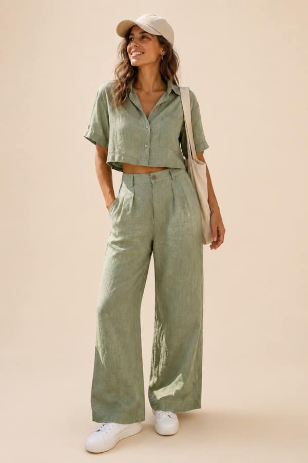 Linen coastal set