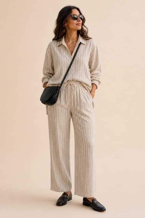Linen coastal set
