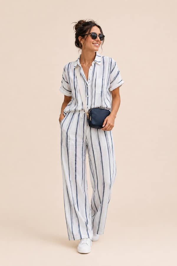 Linen coastal set