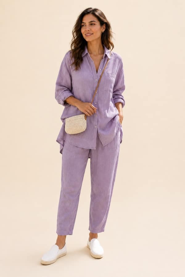Linen coastal set