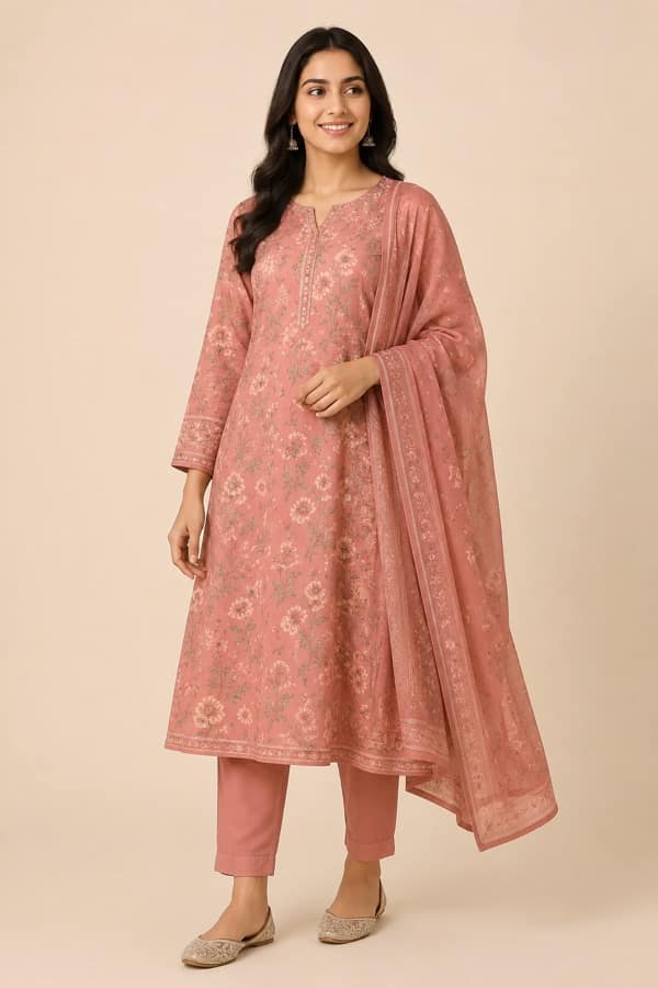Modest cotton kurta set