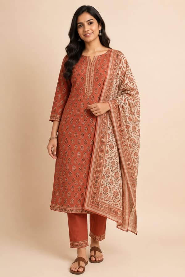 Modest cotton kurta set