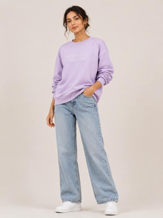 Sweatshirt & jeans
